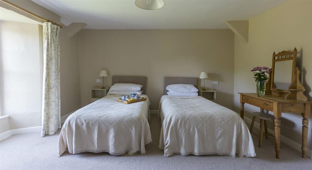 The twin bedroom at Tippett's in Lanteglos-by-fowey, Cornwall