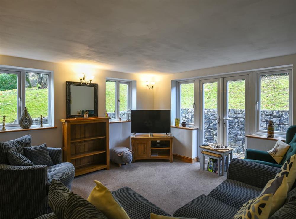Living area at Tir-Y-Coed in Mold and the Clwydian Range, Wales