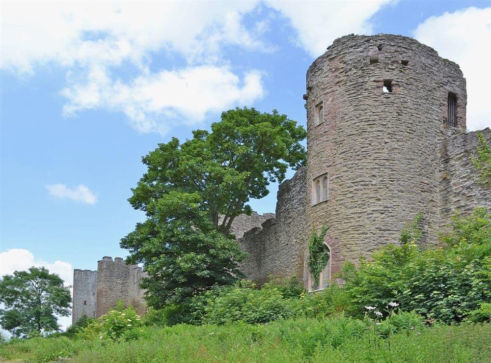 Ludlow Castle at Titchbourne Cottage in Clee St Margaret, near Ludlow, Shropshire