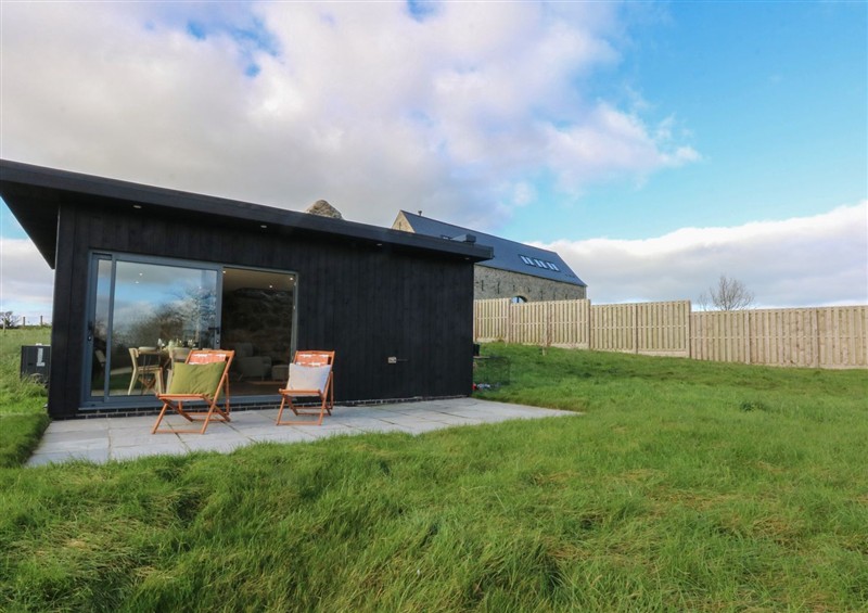 Outside at Tithe Barn Lodge, Capel Mawr near Malltraeth