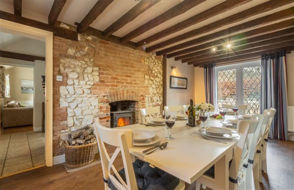 Ground floor: Open plan dining area and kitchen  at Toad Hall, Burnham Deepdale near Kings Lynn