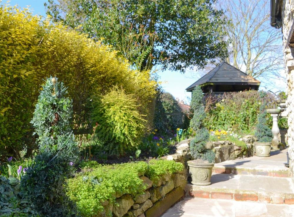 Well-maintained garden at Toad Hall in Helmsley, North Yorkshire