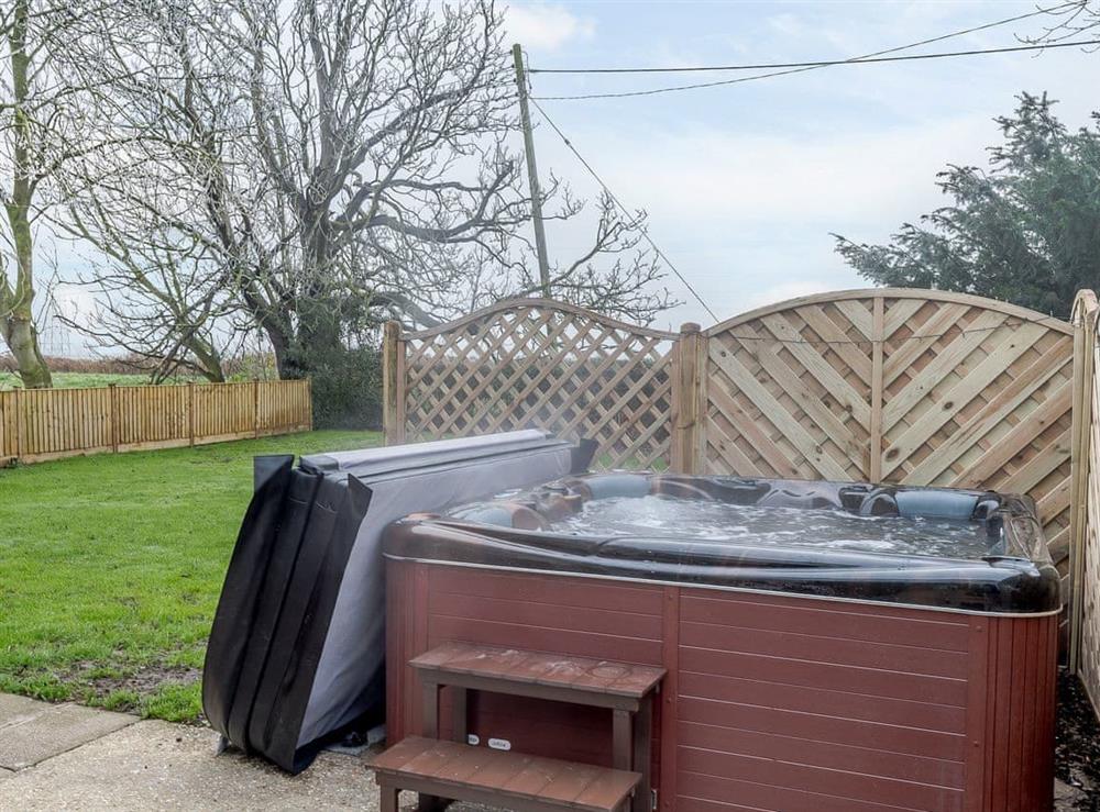 Hot tub at Toadlands Farm in Wrangle, near Boston, Lincolnshire