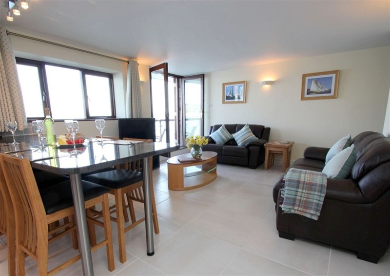 The living room at Tobys Quay, Falmouth