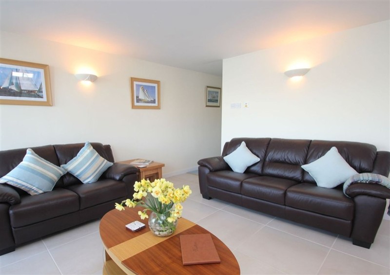 This is the living room at Tobys Quay, Falmouth