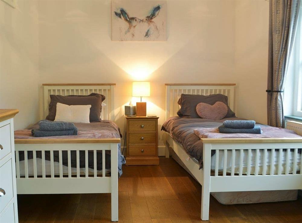 Charming twin bedroom at Tock How View in Outgate, Hawkshead, Cumbria., Great Britain