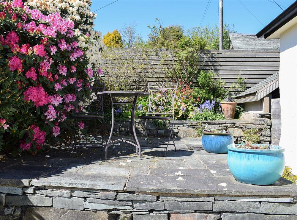 Lovely and bright sitting out area at Tock How View in Outgate, Hawkshead, Cumbria., Great Britain