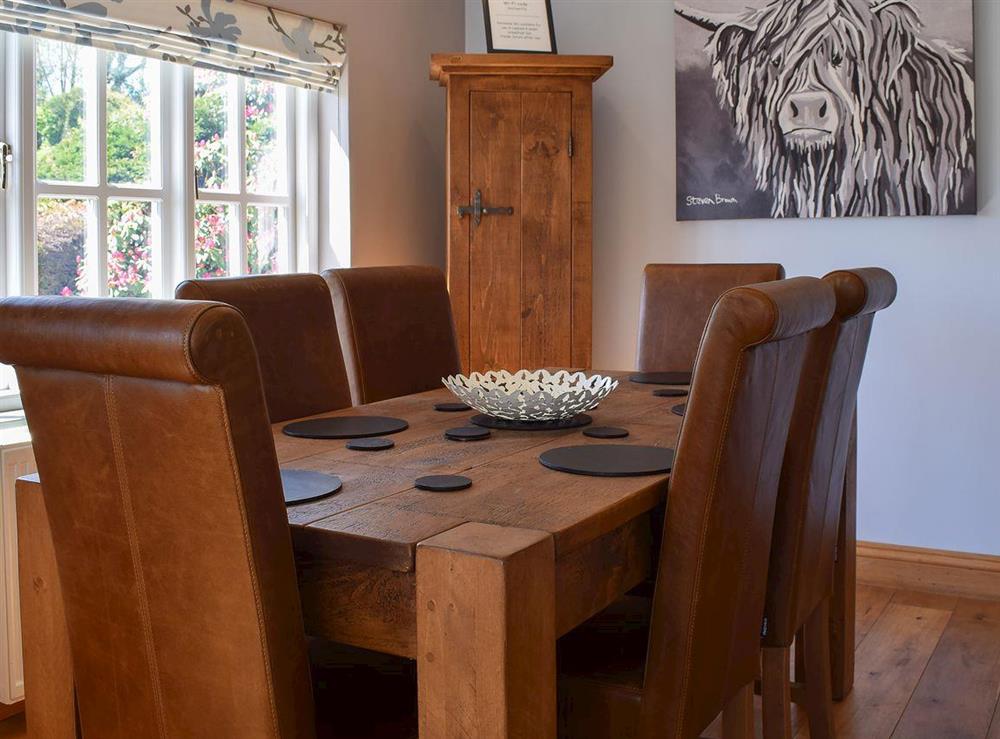 Spacious dining area at Tock How View in Outgate, Hawkshead, Cumbria., Great Britain