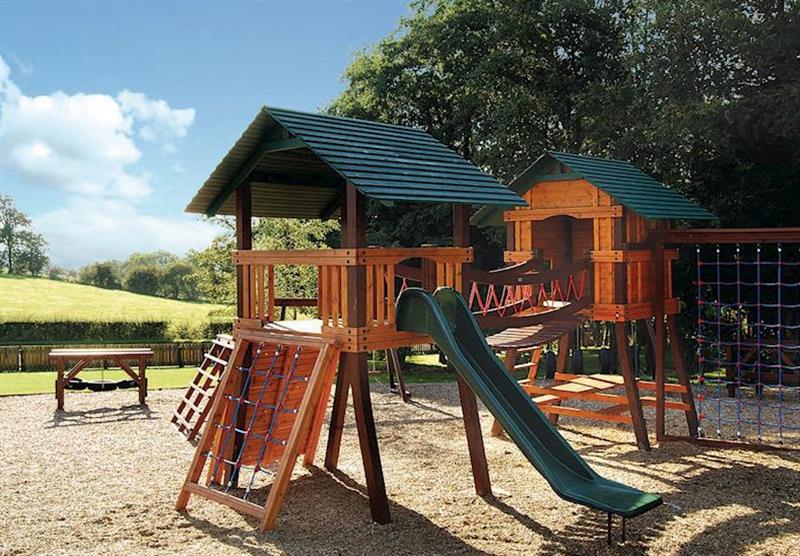 Outdoor play area at Todber Holiday Park in Gisburn, Lancashire
