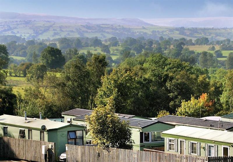 The park setting at Todber Holiday Park in Gisburn, Lancashire
