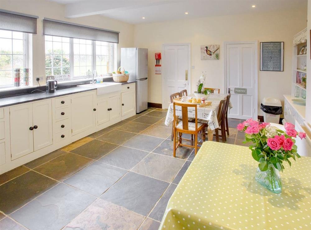 Large family kitchen & dining area at Todburn East in Todburn, near Rothbury, Northumberland, England