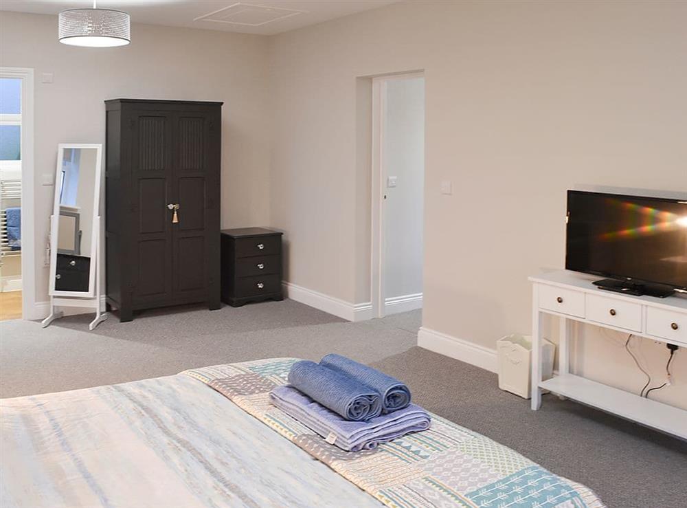 Lovely spacious bedroom with double bed at Tolcarne Retreat in Newquay, Cornwall