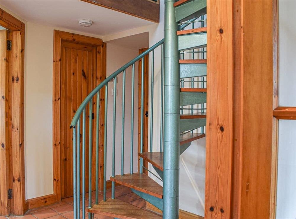 Stairs at Toll Cottage in Forgandenny, Perthshire