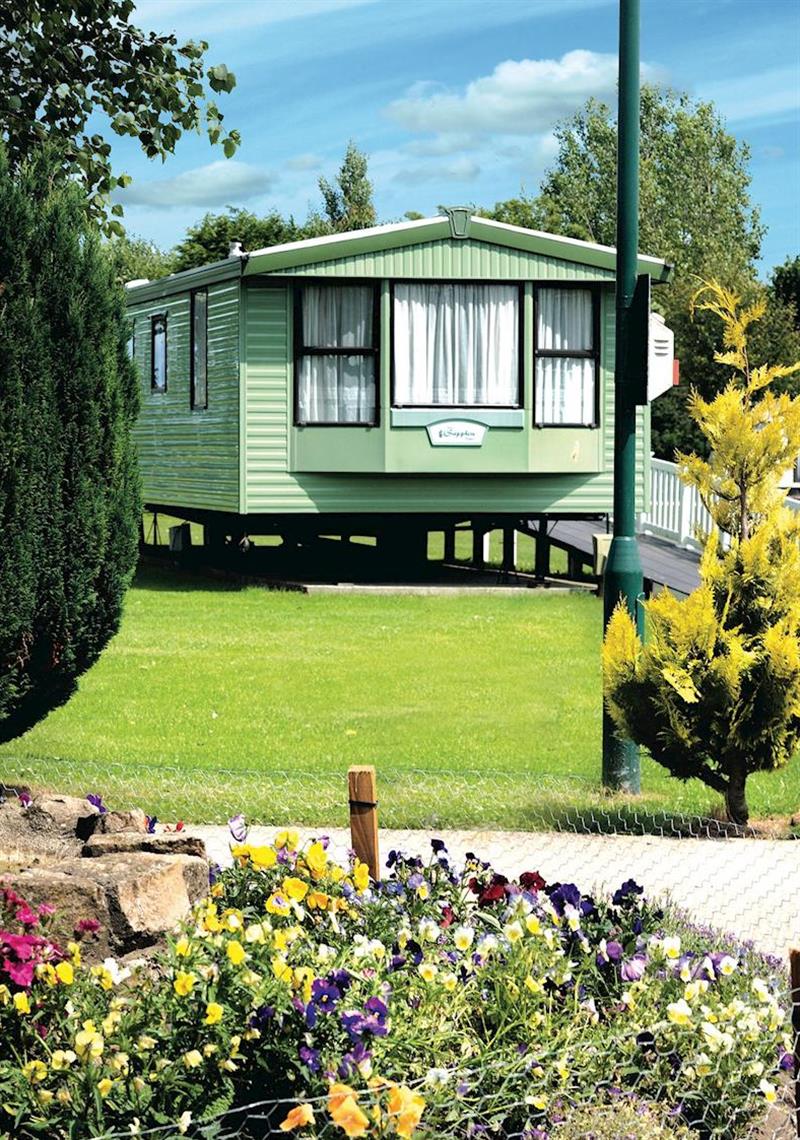Typical Tollerton Caravan WF at Tollerton Holiday Park in Yorkshire, North of England