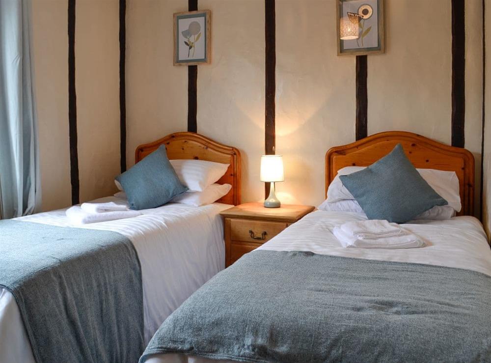 Twin bedroom at Tollgate Cottage in Blythburgh, near Southwold, Suffolk