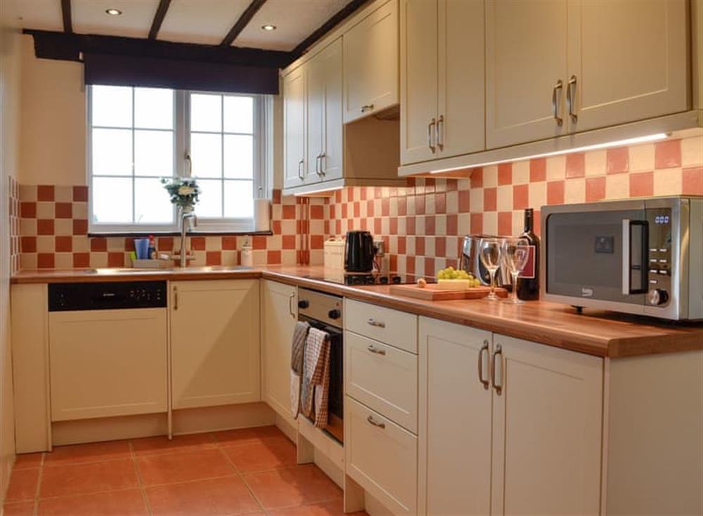 Kitchen at Tollgate Cottage in Blythburgh, near Southwold, Warwickshire