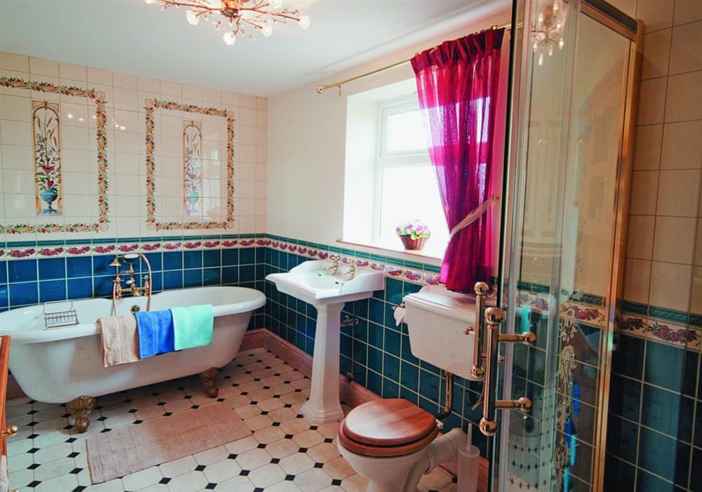 Bathroom at Tomfields Cottage in Kingsley Moor, Staffordshire