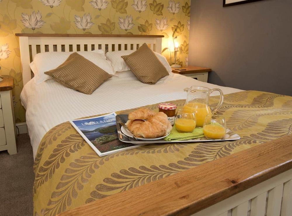 Comfortable double bedroom on first floor at Tommys Cottage in Keswick, Cumbria