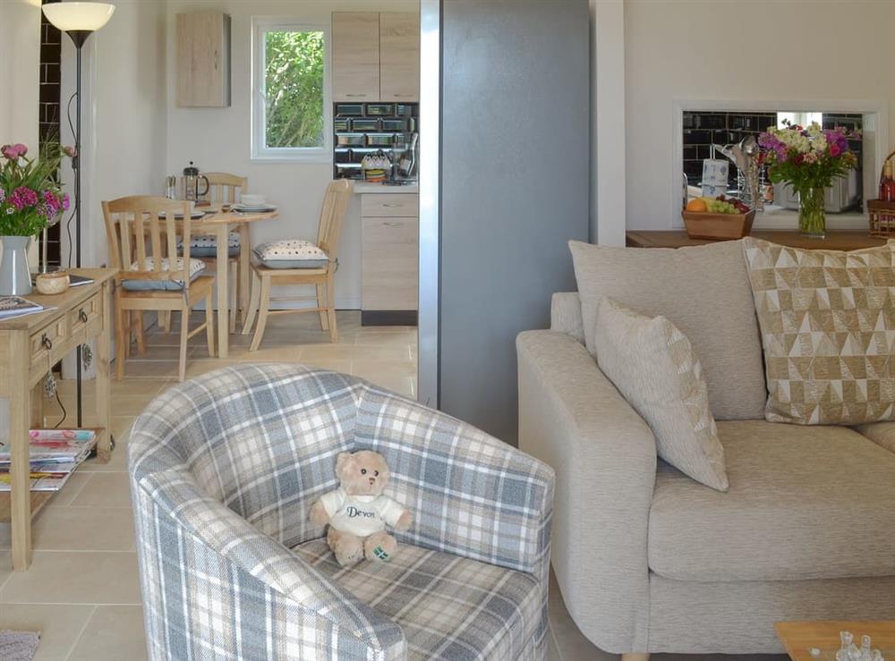Attractive open plan living space at Tontos View in Sorley Green Cross, near Kingsbridge, Devon
