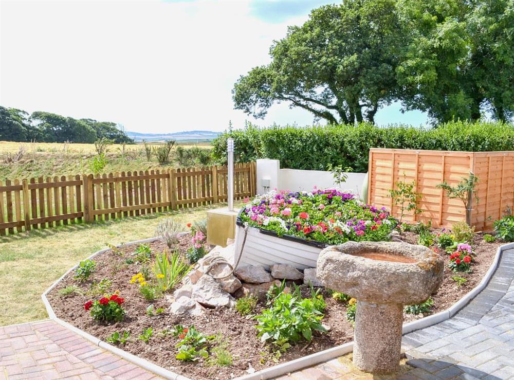 Garden area at Tontos View in Sorley Green Cross, near Kingsbridge, Devon