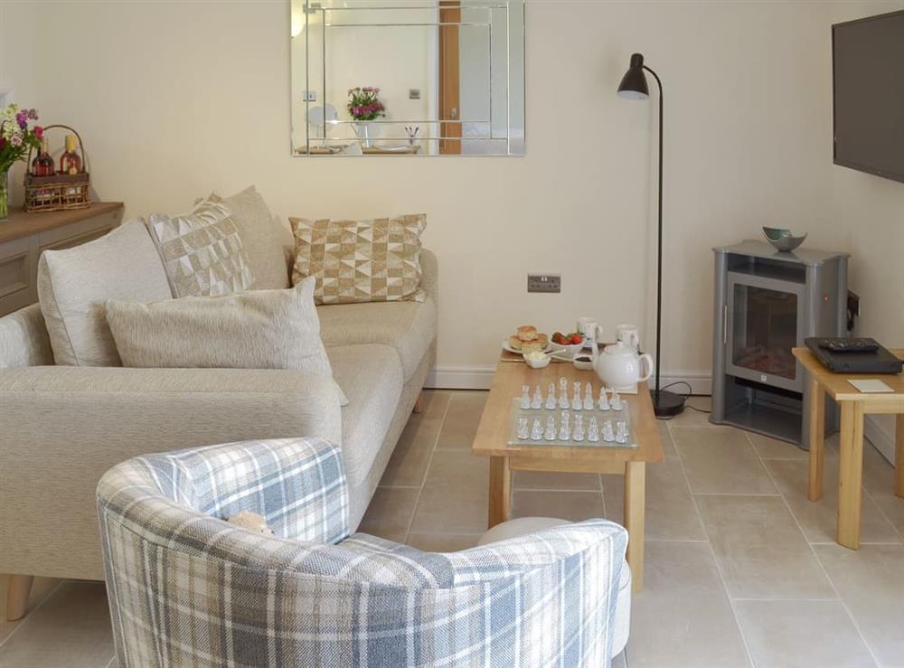 Well presented open plan living space at Tontos View in Sorley Green Cross, near Kingsbridge, Devon