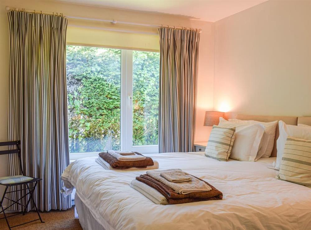 Double bedroom at Top Deck in Gorran Haven, Cornwall