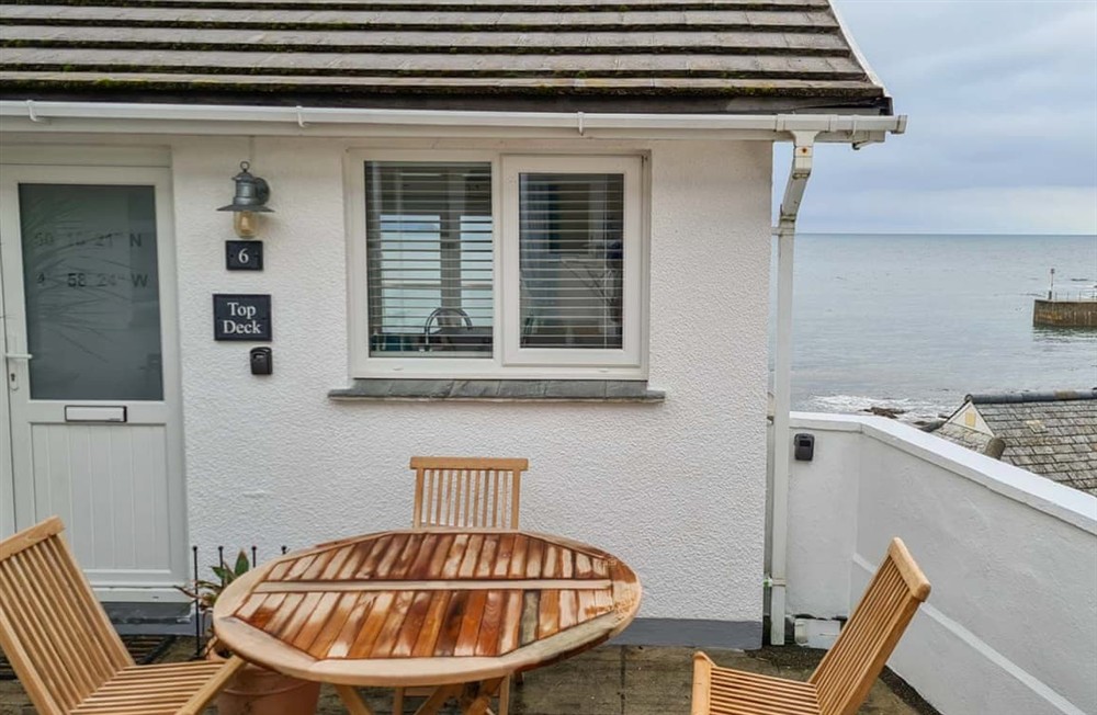 Decking at Top Deck in Portscatho, Cornwall