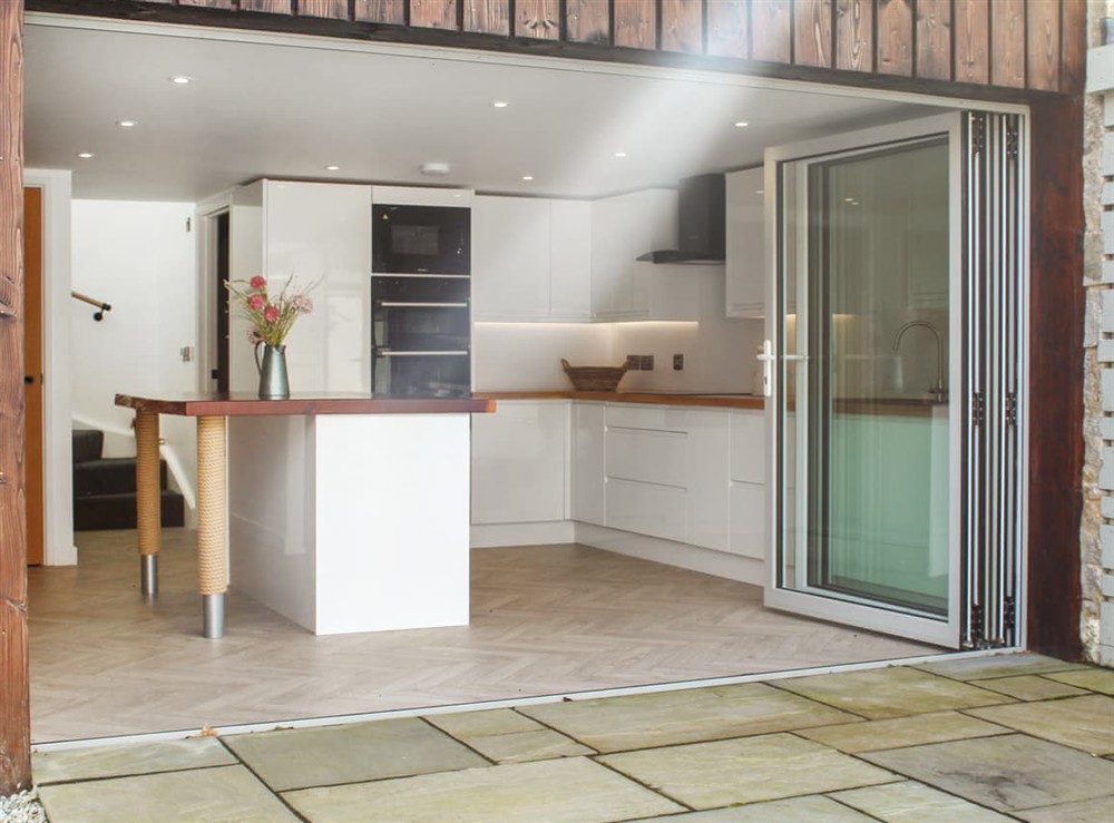 Kitchen area at Top House in Falmouth, Cornwall