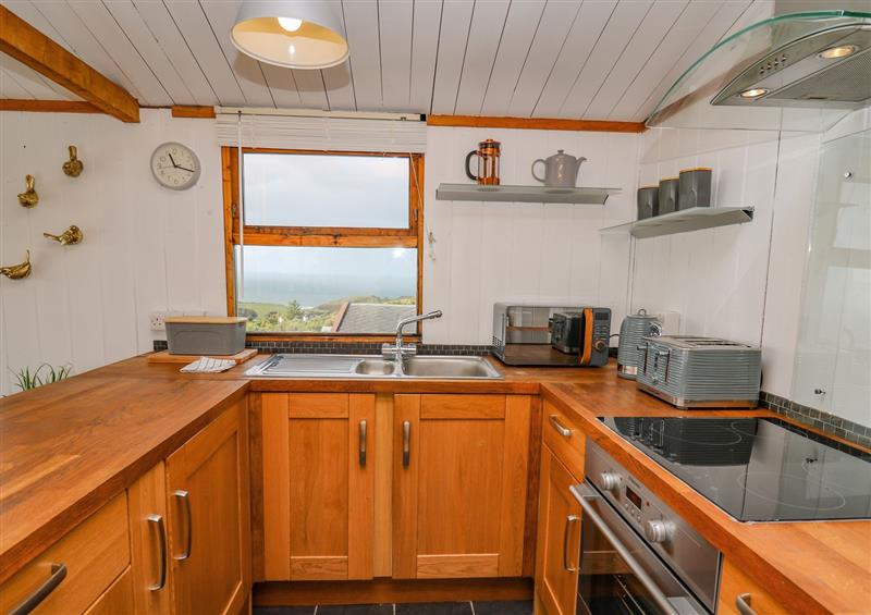 Kitchen at Top Of The World Lodge, Aberdovey