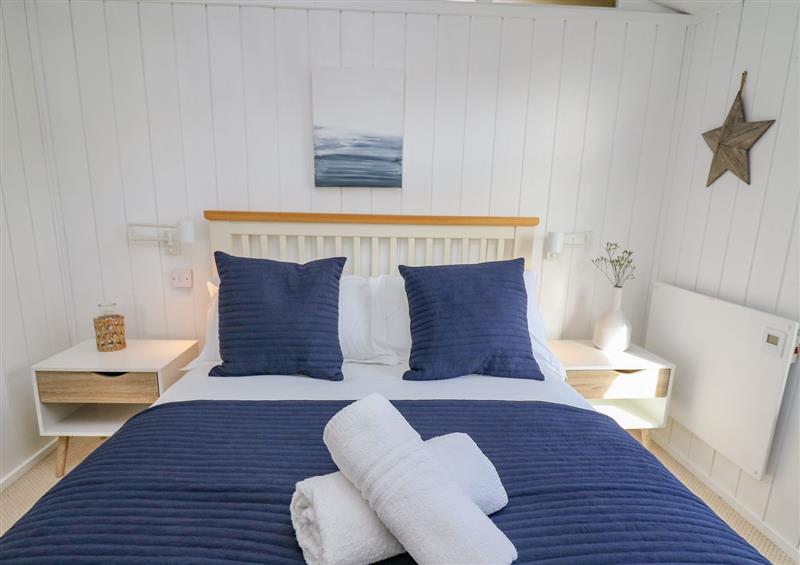 One of the bedrooms at Top Of The World Lodge, Aberdovey