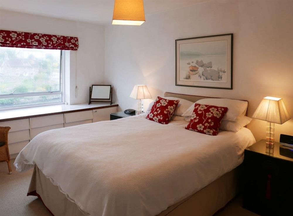 Double bedroom at Topsail in Noss Mayo, South Devon., Great Britain