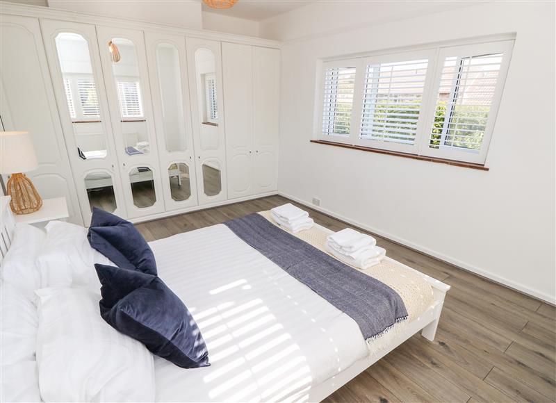 One of the bedrooms at Topsails, Totland Bay