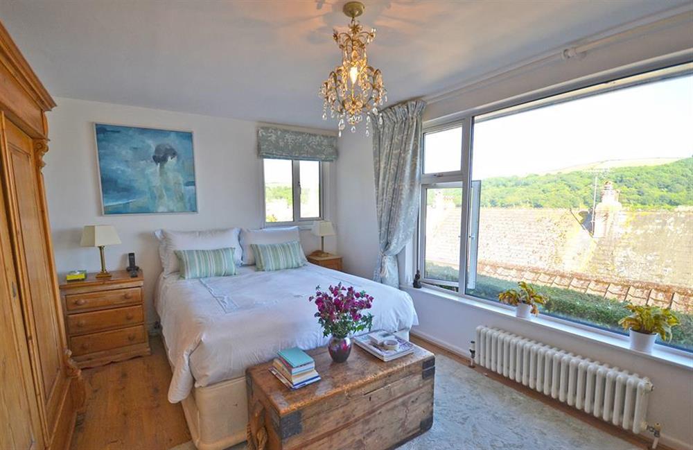 Ground floor first double bedroom at Topsides, Fowey