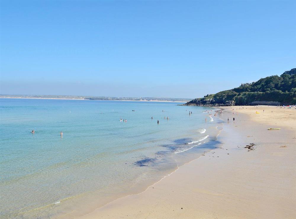 St Ives beach at Tor Barn in Penzance, Cornwall