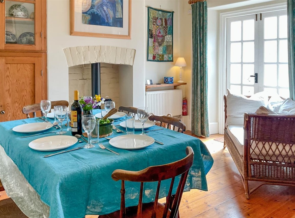 Dining Area at Tor Path Cottage in Glastonbury, Somerset