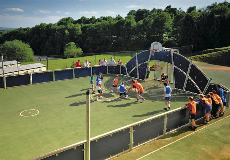 All weather sports court at Torquay Holiday Park in Torquay, Devon