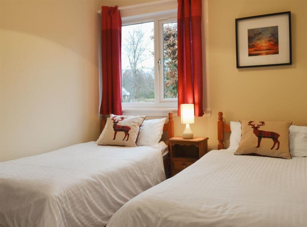 Comfy twin bedroom at Torr Caladh in Glenfinnan, near Fort William, Inverness-Shire