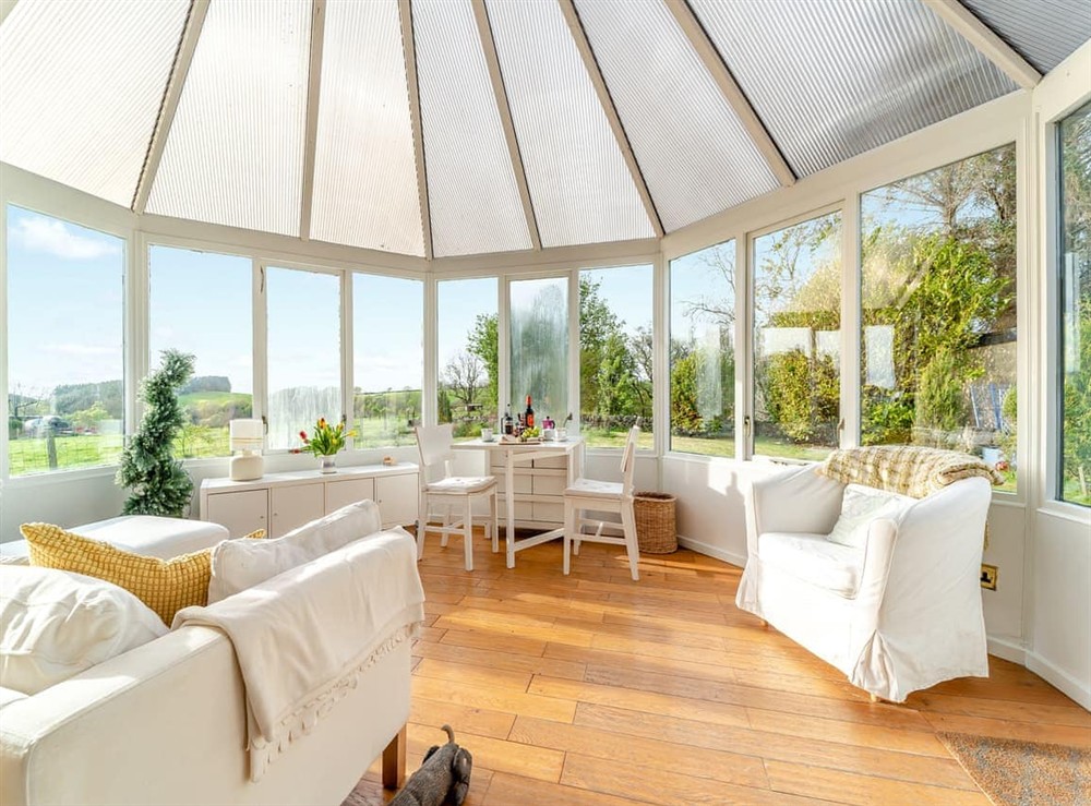 Sun room at Torr Cottage in Dalrymple, Ayrshire