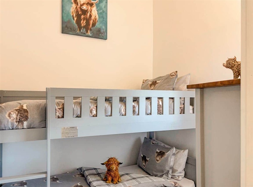 Bunk bedroom at Tosside Fold Farm Cottage in Tosside, North Yorkshire