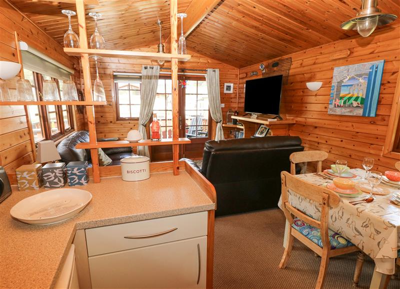 The kitchen at Touchwood Lodge, Amroth