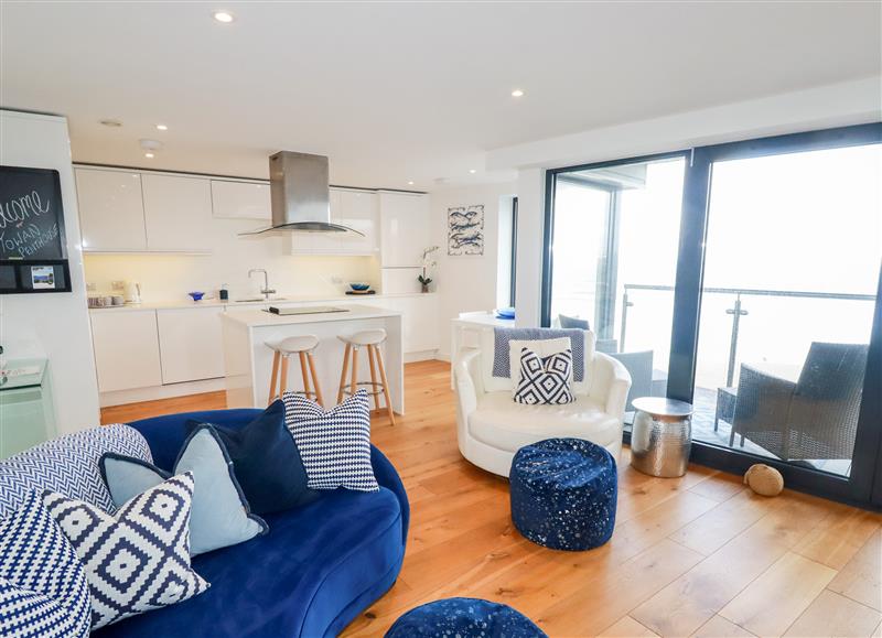 Enjoy the living room at Towan Penthouse, Newquay