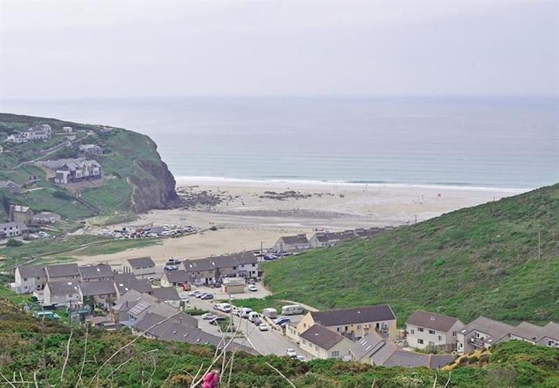 Porthtowan beach at Towan Valley in Porthtowan, North Cornwall