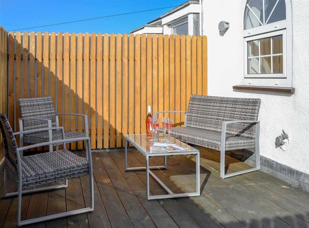 Decking at Towan View Loft in Newquay, Cornwall