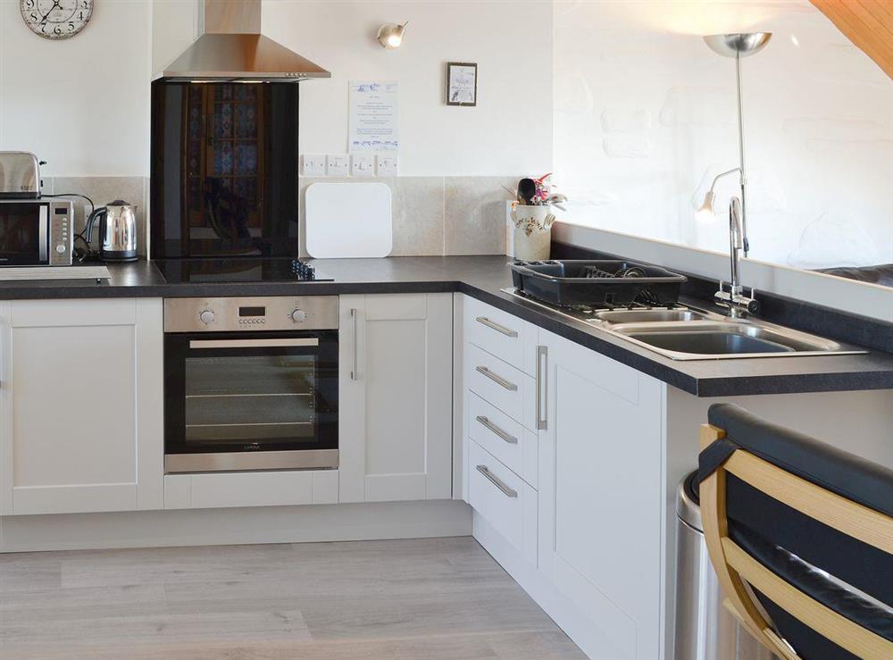 Well equipped kitchen area at Towan View Loft in Newquay, Cornwall