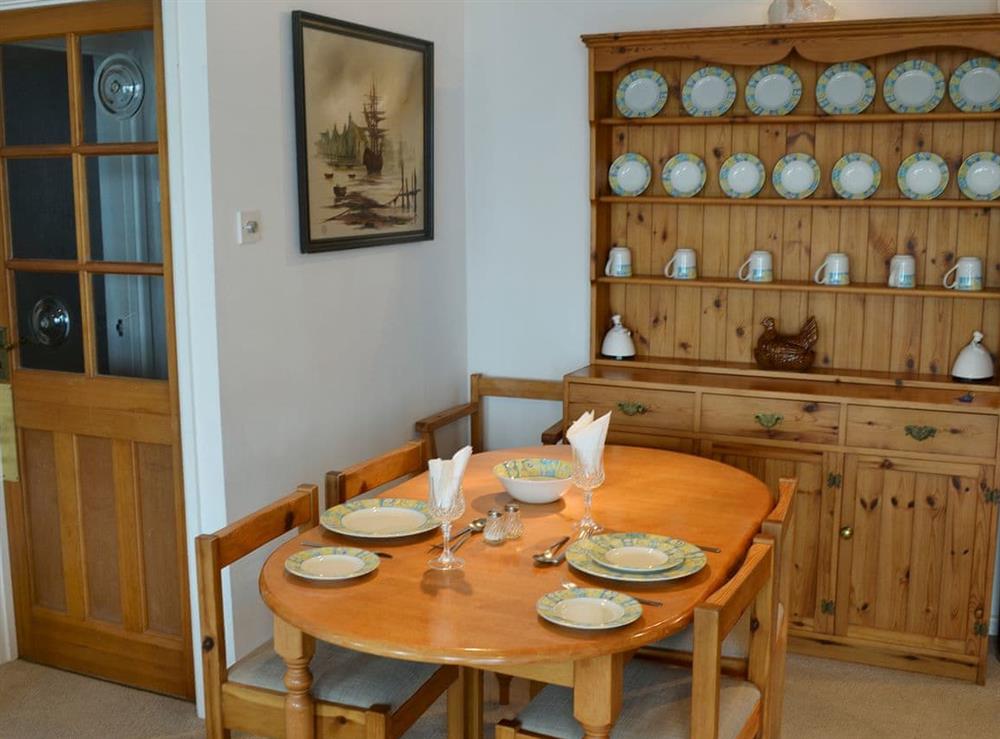Attractive dining area at Towan View in Newquay, Cornwall