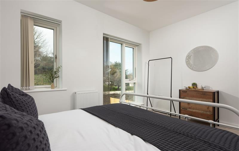 One of the bedrooms at Towans Retreat, Cornwall