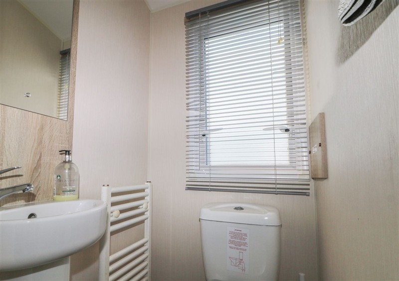 This is the bathroom at Tower View Number 34, Pevensey Bay