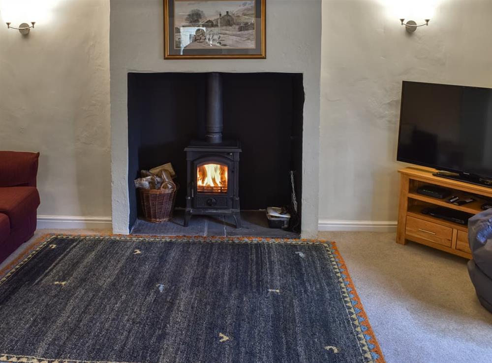Living area at Town End Farmhouse in Ulverston, Cumbria