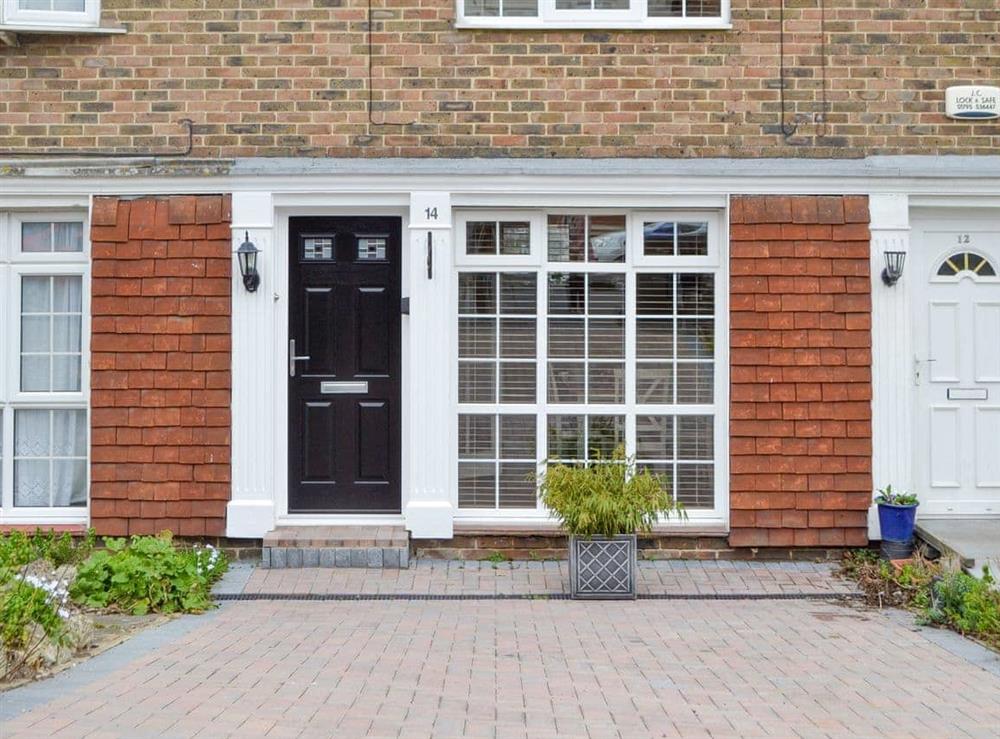 Attractive main entrance with off-street parking area at Town House in Westgate, Kent