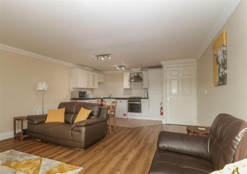 The living area at Townbridge Apartment, Weymouth